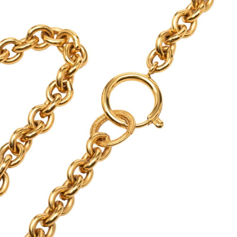 CHANEL Authentic Vintage Gold Logo Necklace - Picture 4 of 6